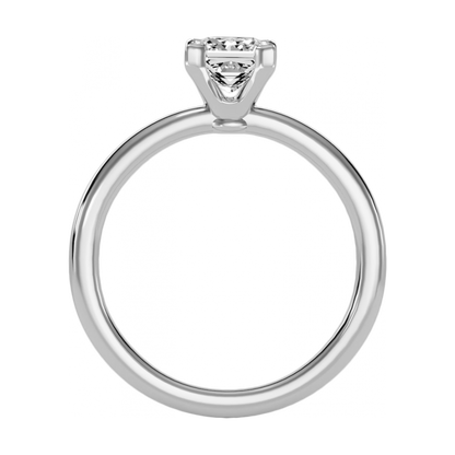 Queenly Engagement Ring In 925 Sterling Silver - One