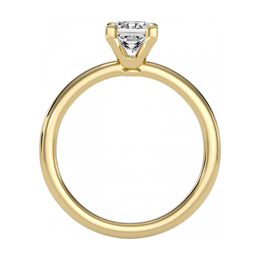 Queenly Engagement Ring In 925 Sterling Silver - Five