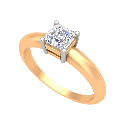 Queen Ring Solitaire Ring - Ten