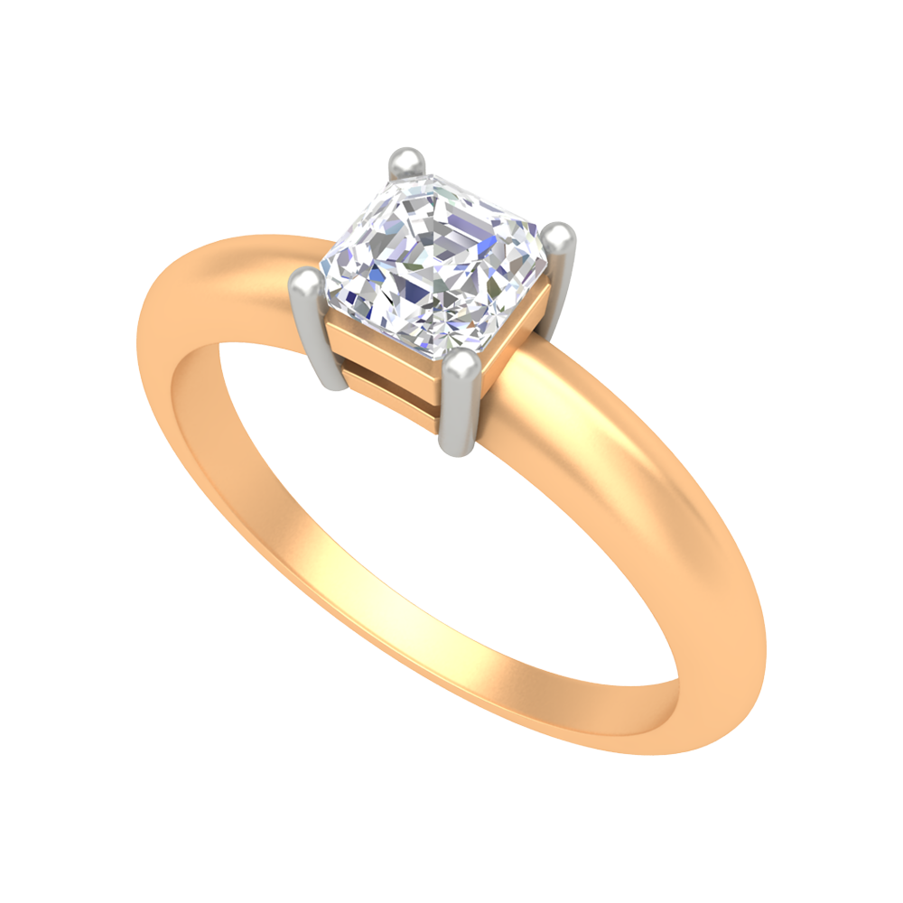Queen Ring Solitaire Ring In 925 Sterling Silver - Ten
