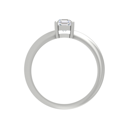 Queen Ring Solitaire Ring In 925 Sterling Silver - Three