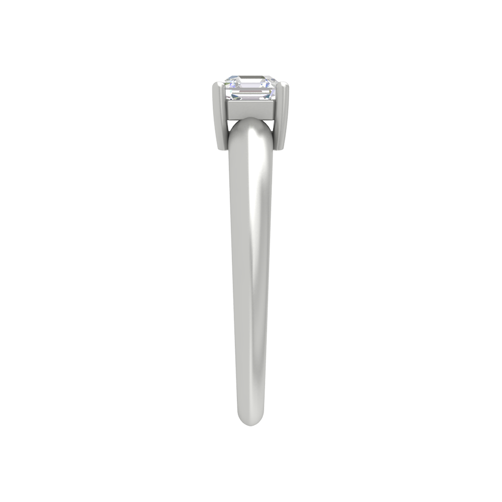 Queen Ring Solitaire Ring In 925 Sterling Silver - Five