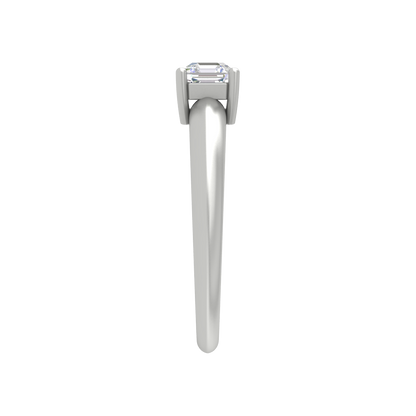 Queen Ring Solitaire Ring In 925 Sterling Silver - Five