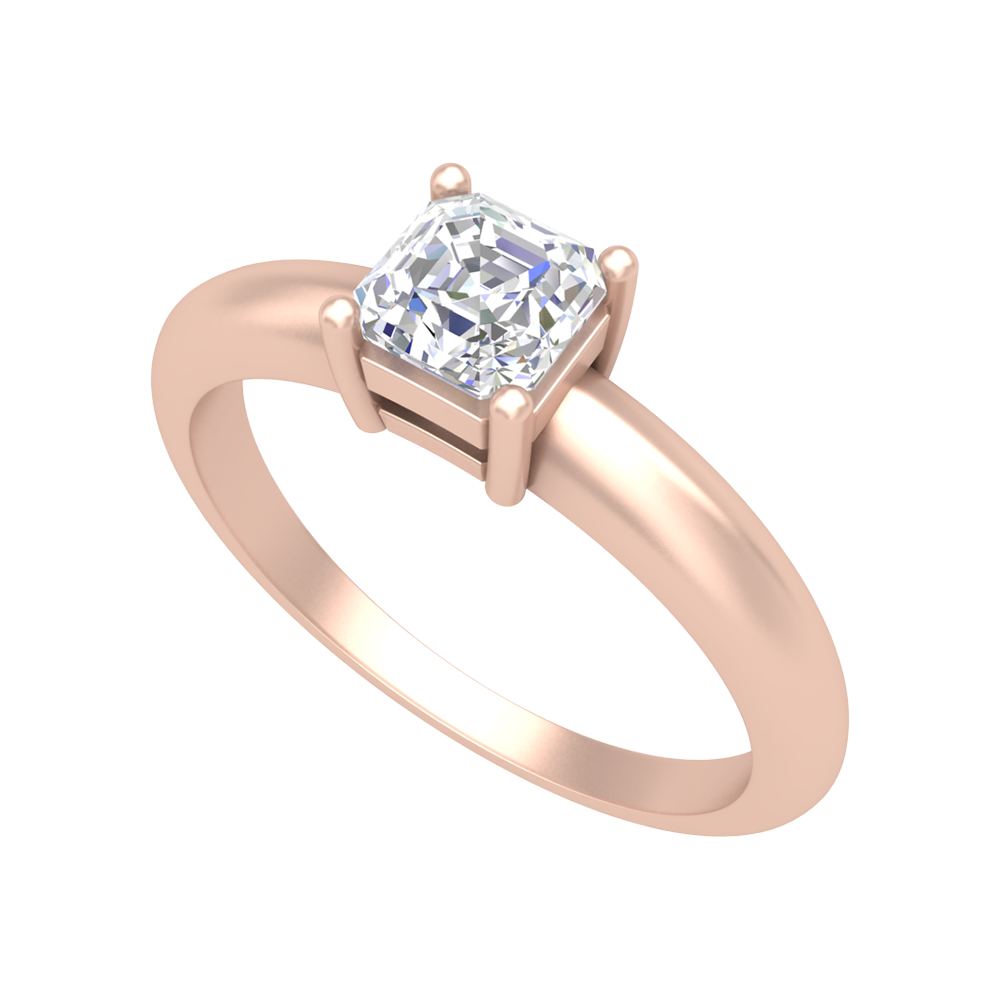 Queen Ring Solitaire Ring - Six