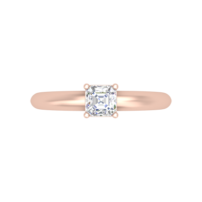 Queen Ring Solitaire Ring - Eight