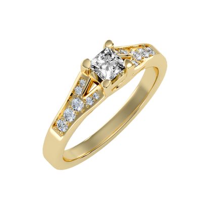 Queen Solitaire Ring - Ten