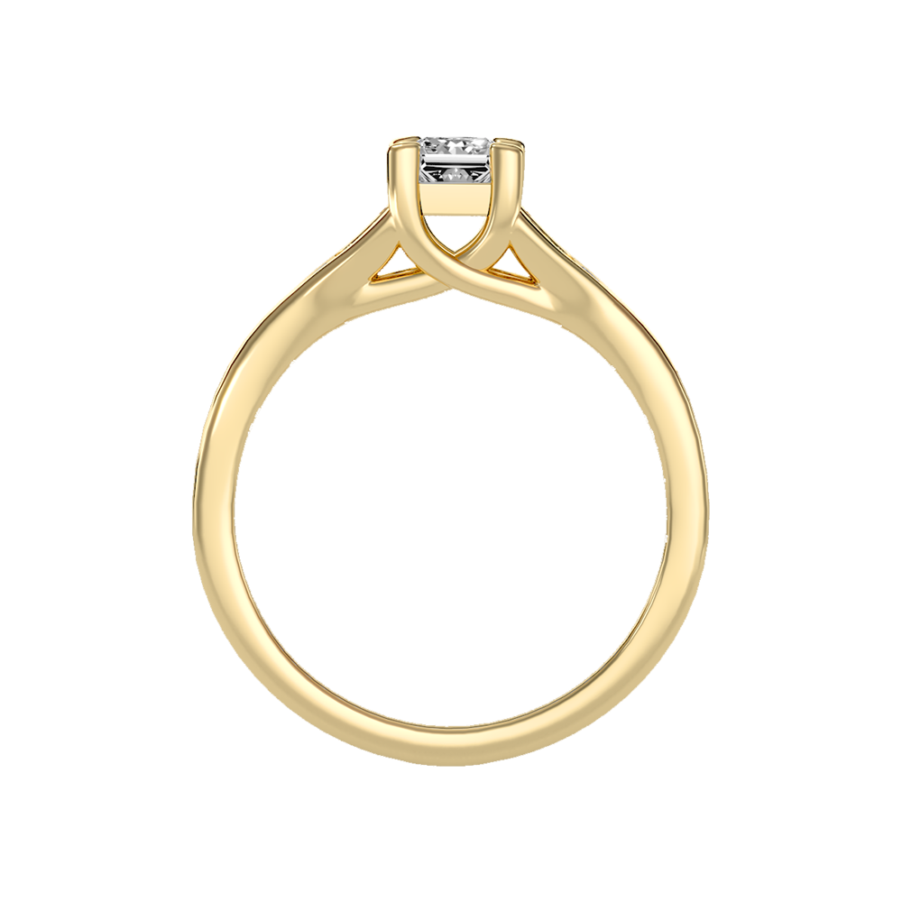 Queen Solitaire Ring In 925 Sterling Silver - Thirteen