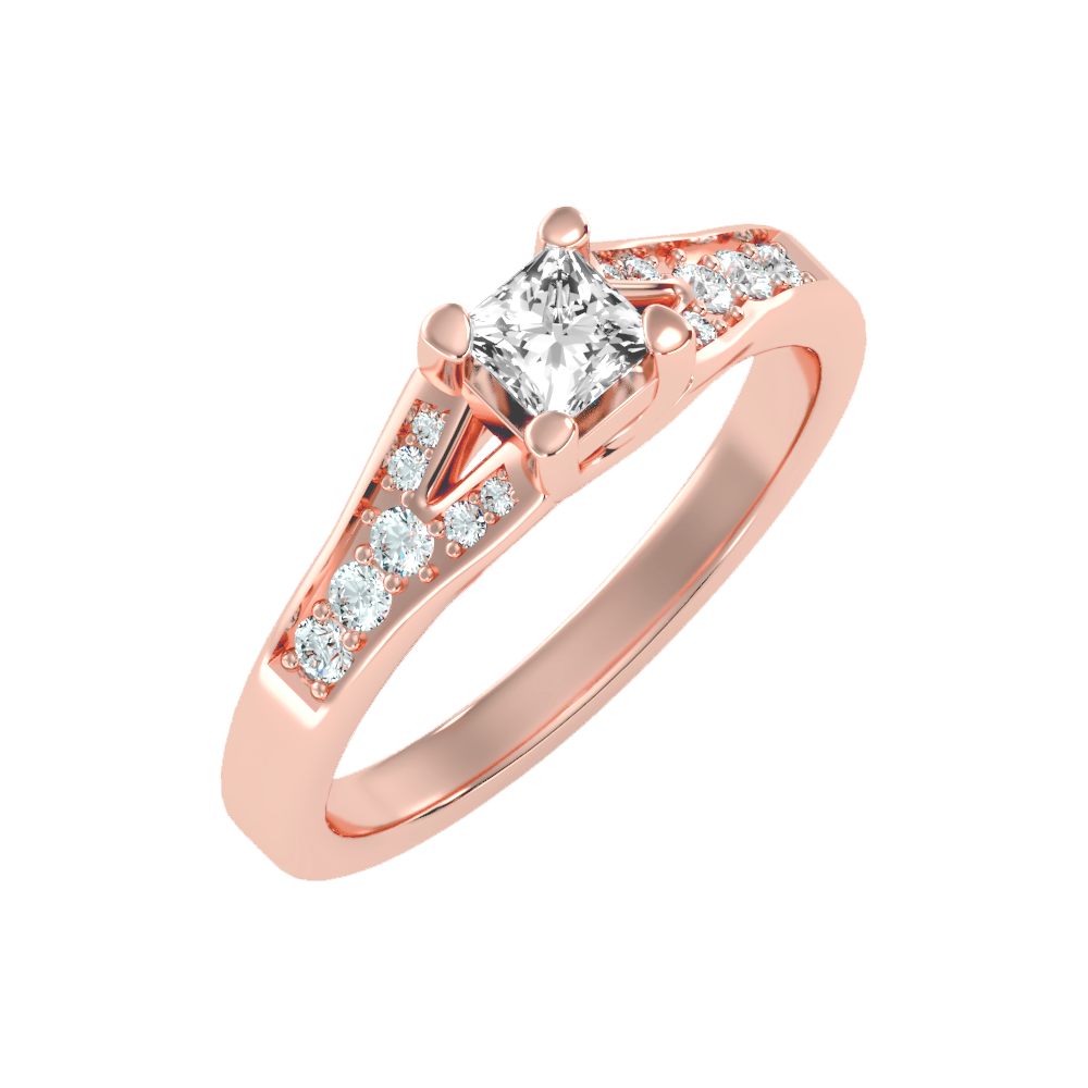 Queen Solitaire Ring - Two