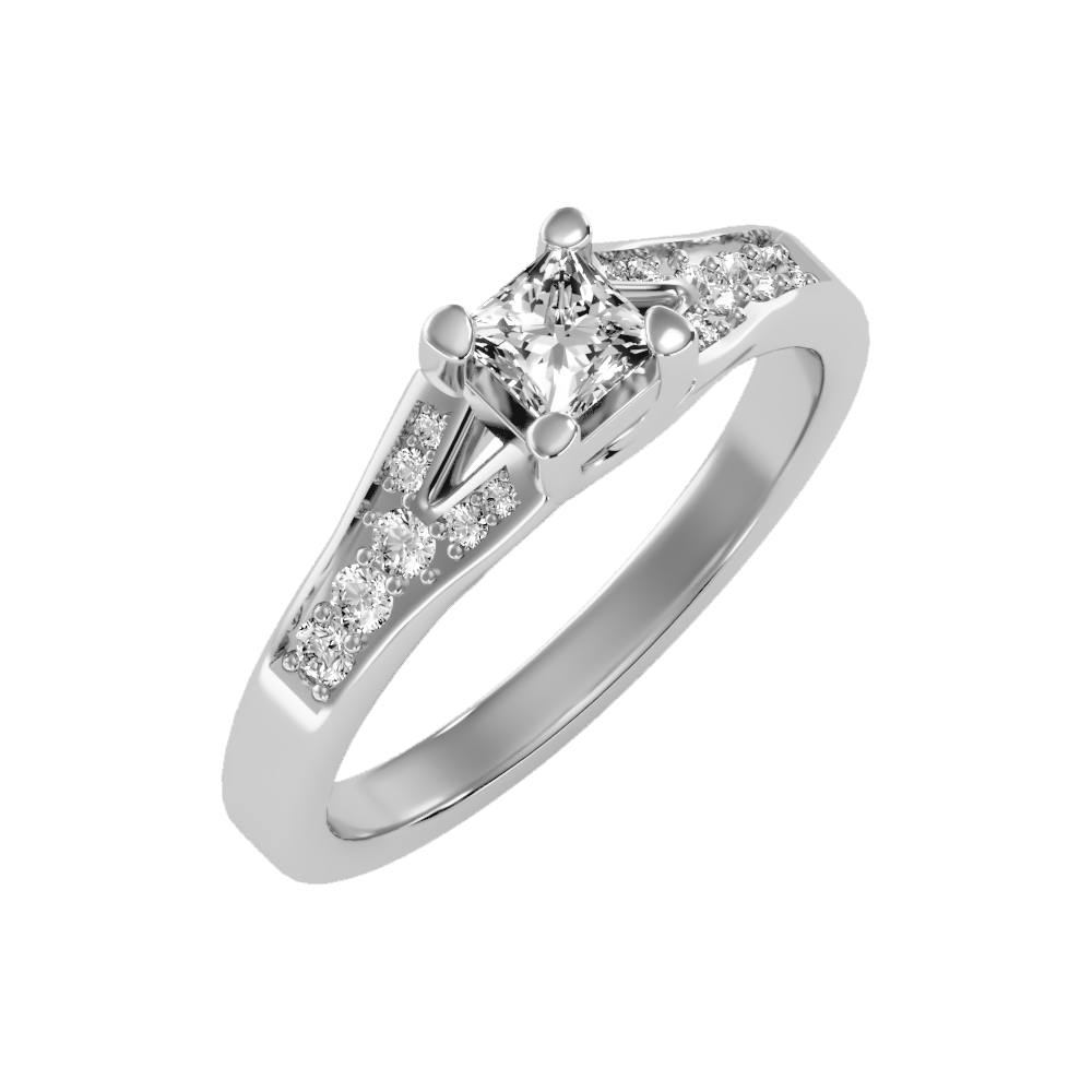 Queen Solitaire Ring - Six