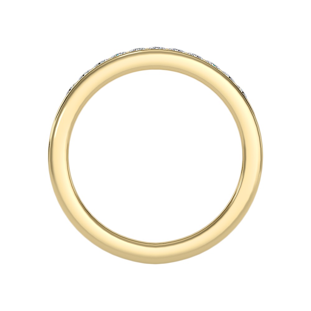Qwen Half Eternity Band In 925 Sterling Silver - Twelve