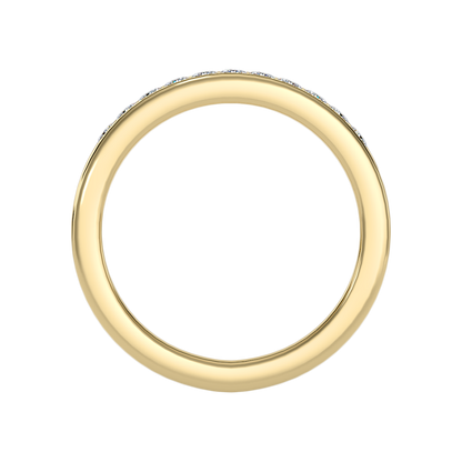 Qwen Half Eternity Band In 925 Sterling Silver - Twelve