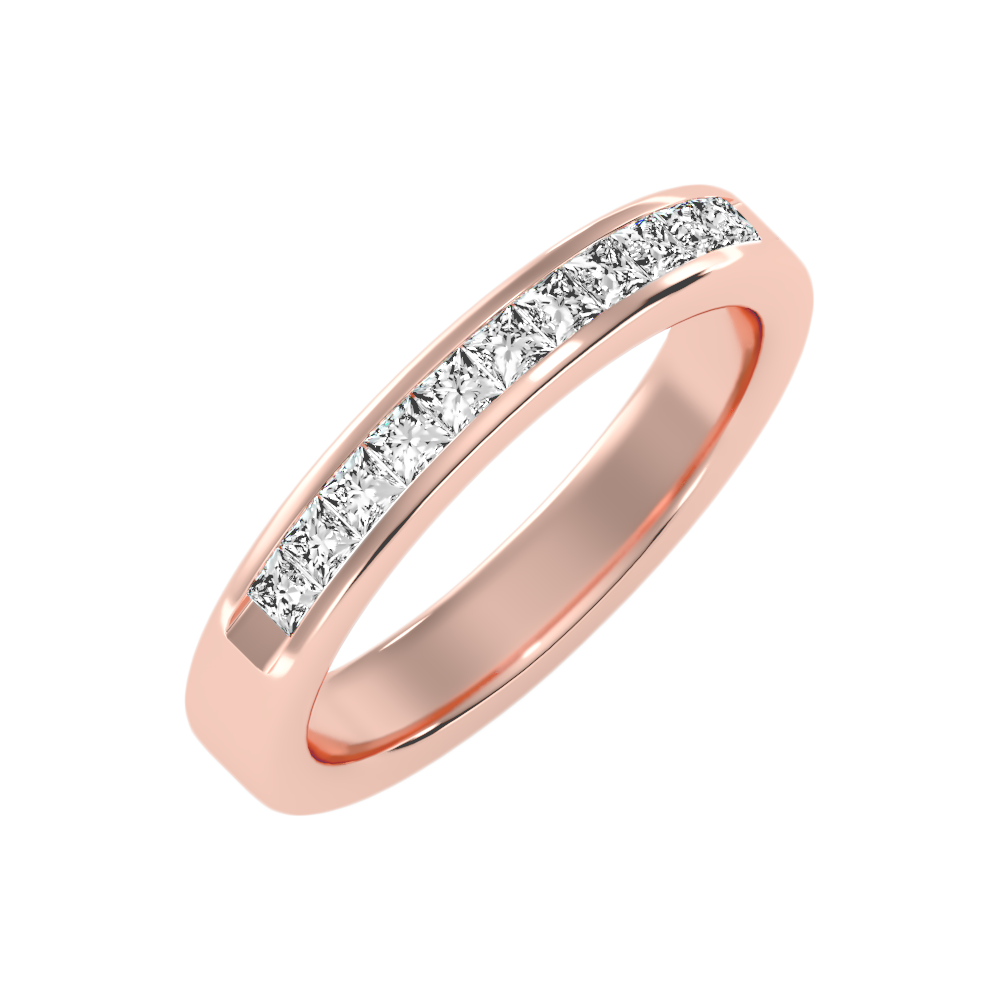 Qwen Half Eternity Band - Five