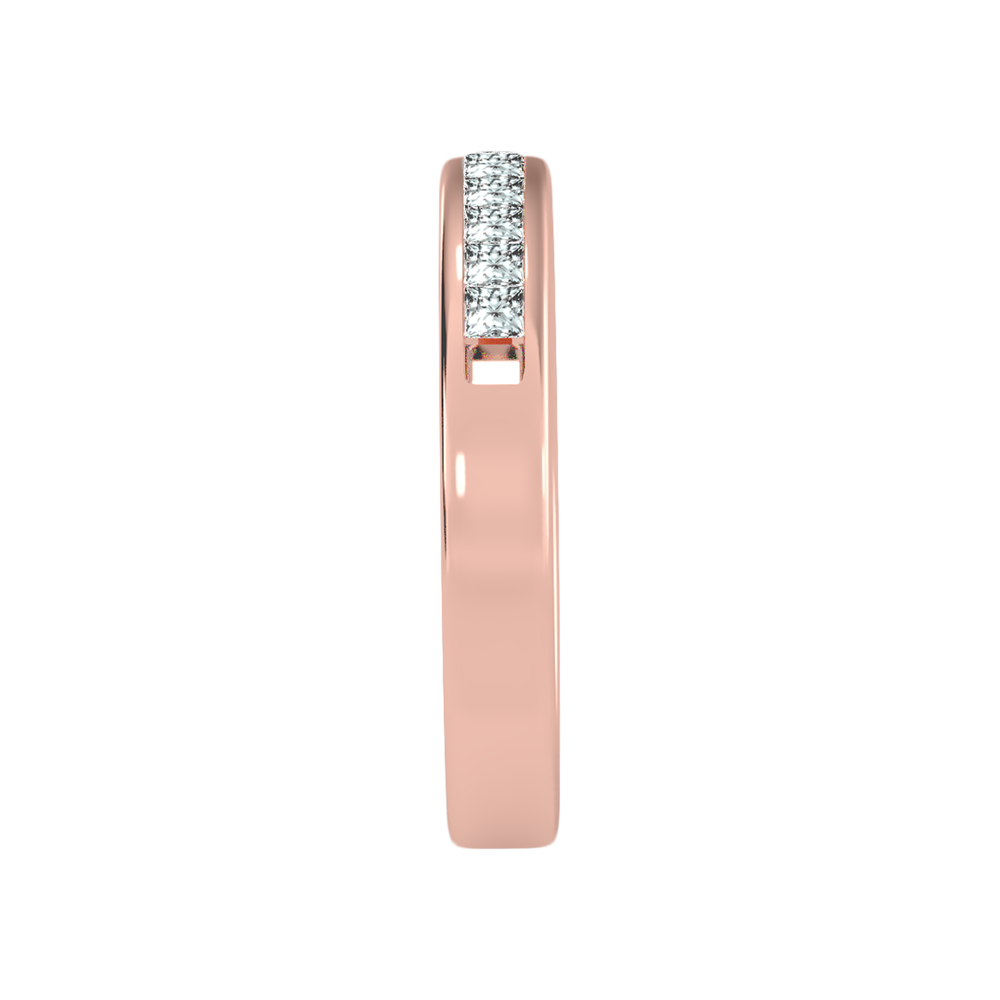 Qwen Half Eternity Band In 925 Sterling Silver - Seven