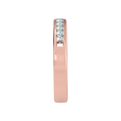 Qwen Half Eternity Band In 925 Sterling Silver - Seven