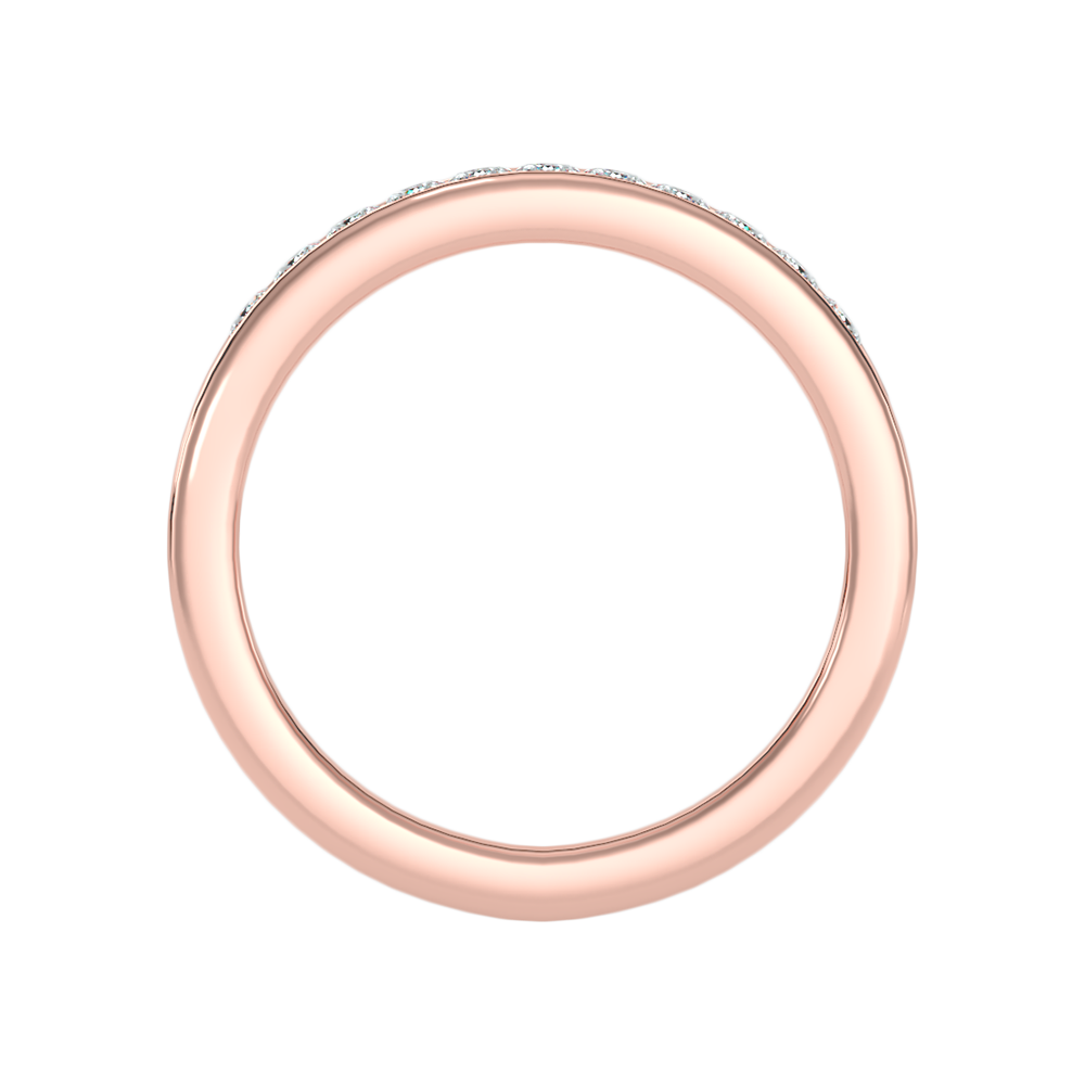 Qwen Half Eternity Band In 925 Sterling Silver - Eight