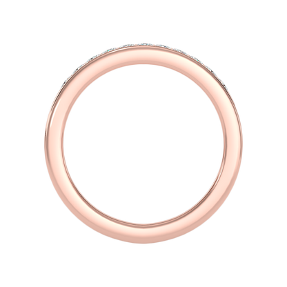 Qwen Half Eternity Band In 925 Sterling Silver - Eight