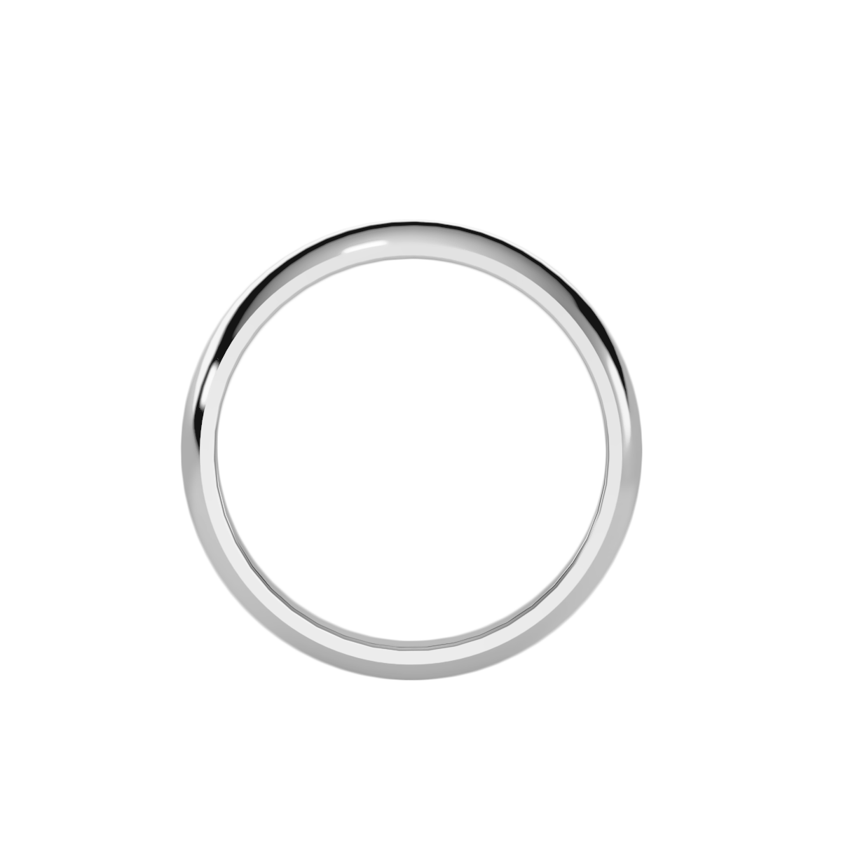 Rose Gold Polished Comfort Fit Wedding Band Ring - Six
