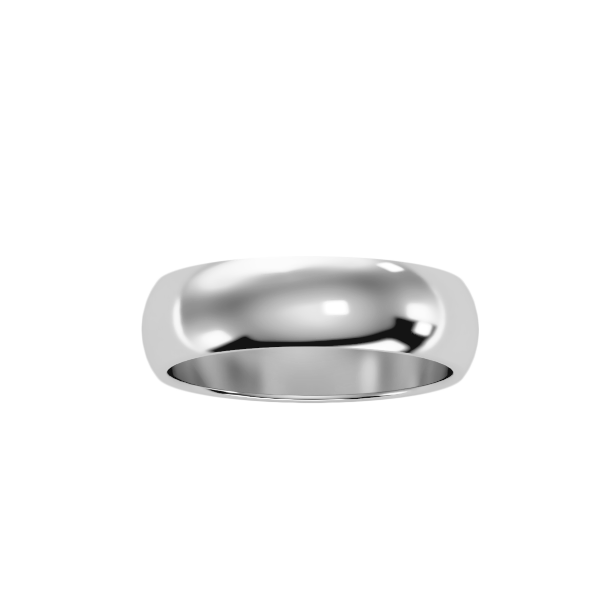 Rose Gold Polished Comfort Fit Wedding Band Ring - Nine