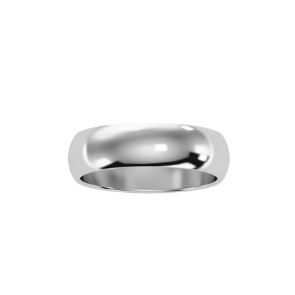 Rose Gold Polished Comfort Fit Wedding Band Ring - Nine