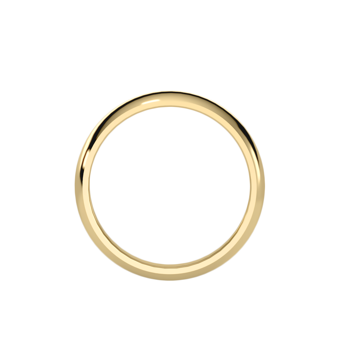 Rose Gold Polished Comfort Fit Wedding Band Ring - Ten