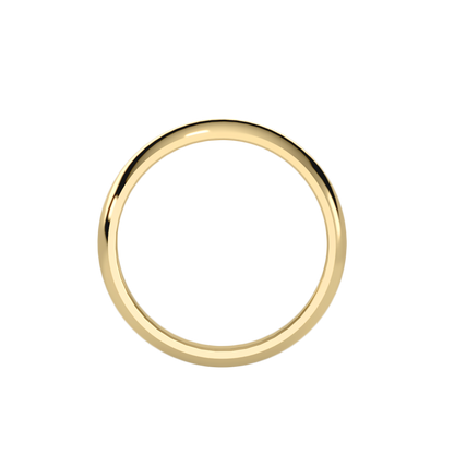Rose Gold Polished Comfort Fit Wedding Band Ring - Ten