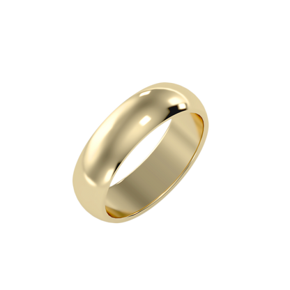 Rose Gold Polished Comfort Fit Wedding Band Ring - Eleven