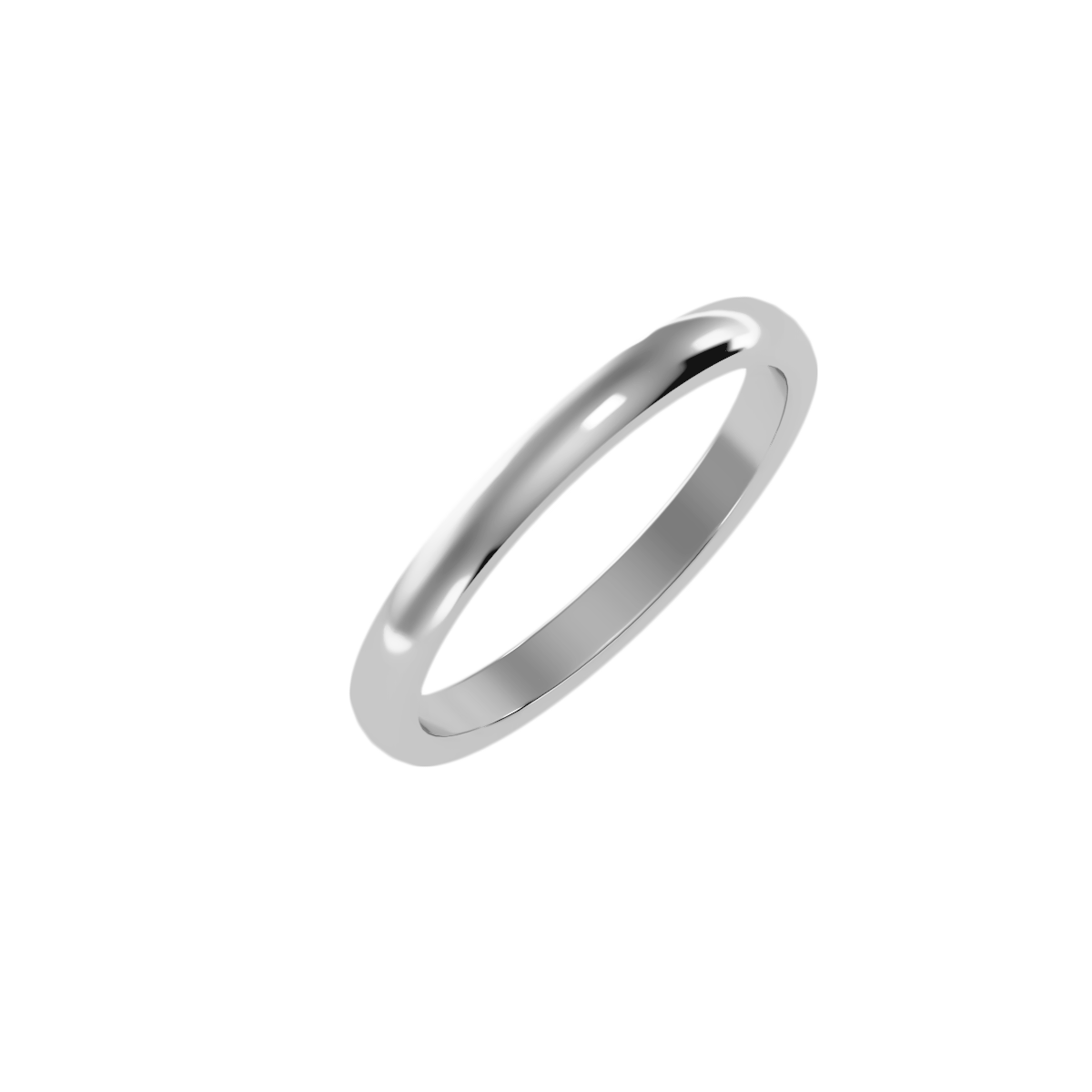 Rose Gold Classic Wedding Band Ring 2Mm - Seven