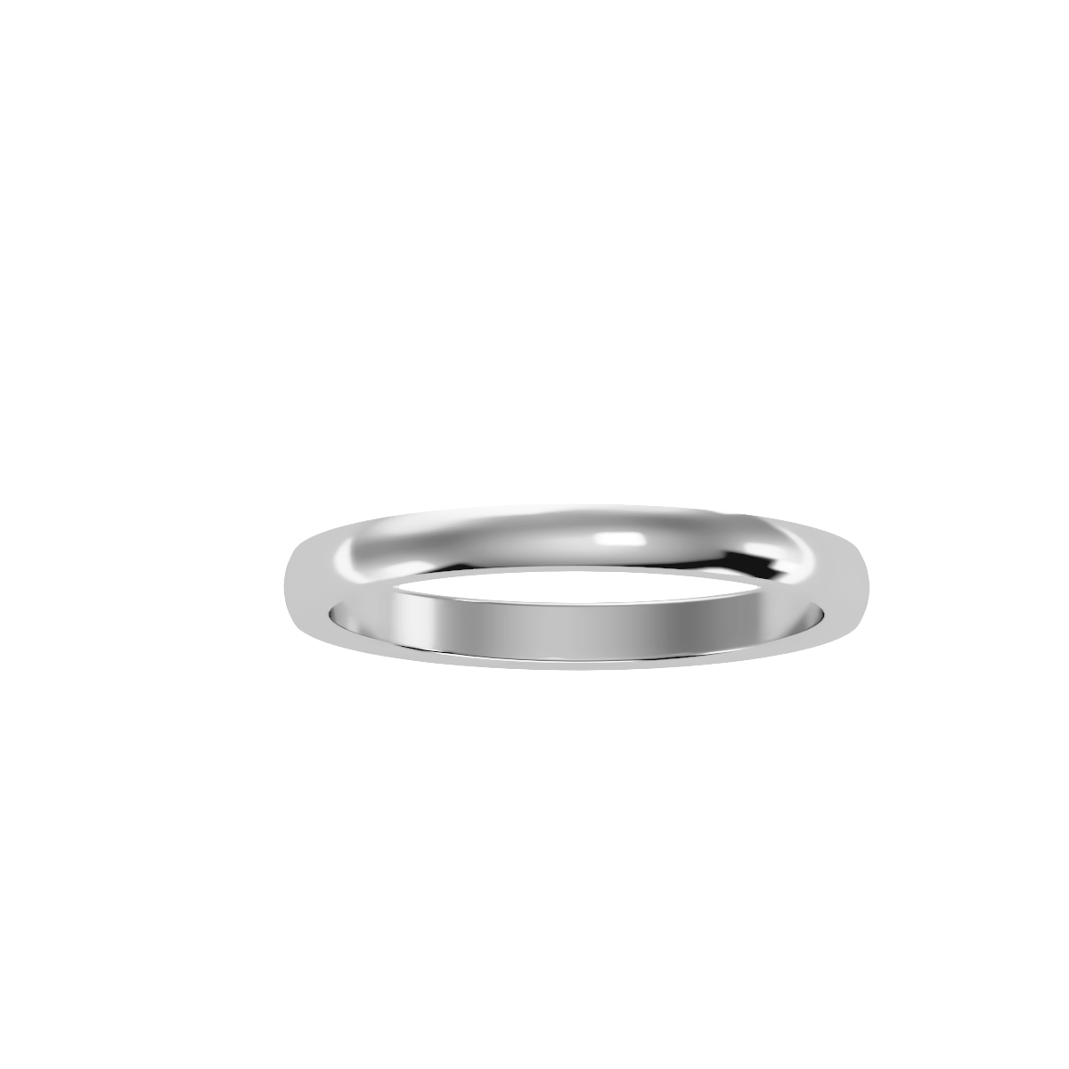 Rose Gold Classic Wedding Band Ring 2Mm - Nine
