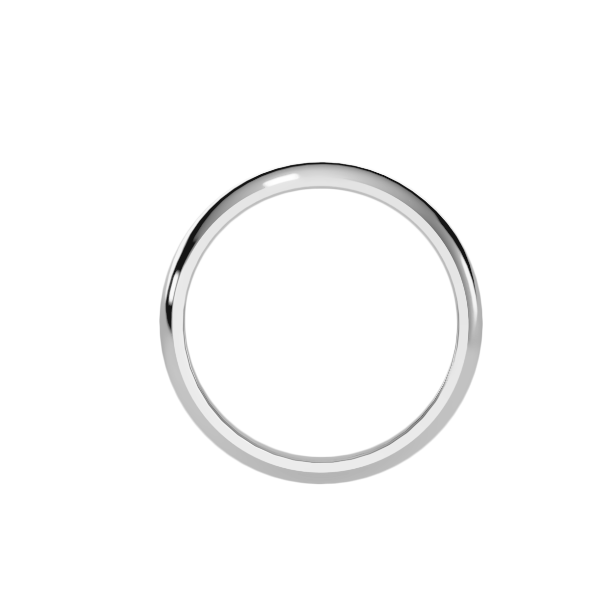 Rose Gold Polished Comfort Fit Wedding Band Ring - Six