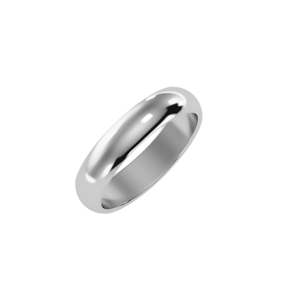 Rose Gold Polished Comfort Fit Wedding Band Ring - Seven