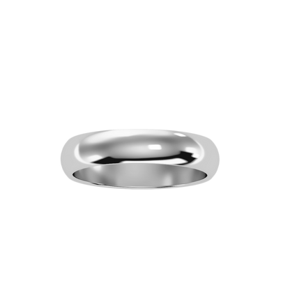 Rose Gold Polished Comfort Fit Wedding Band Ring - Nine