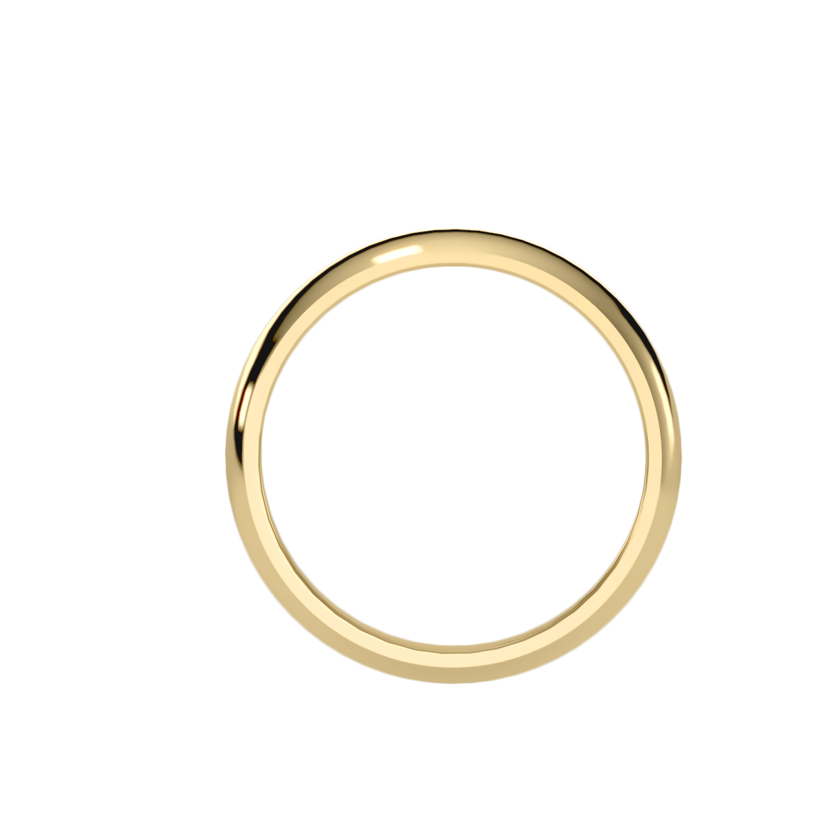 Rose Gold Polished Comfort Fit Wedding Band Ring - Ten
