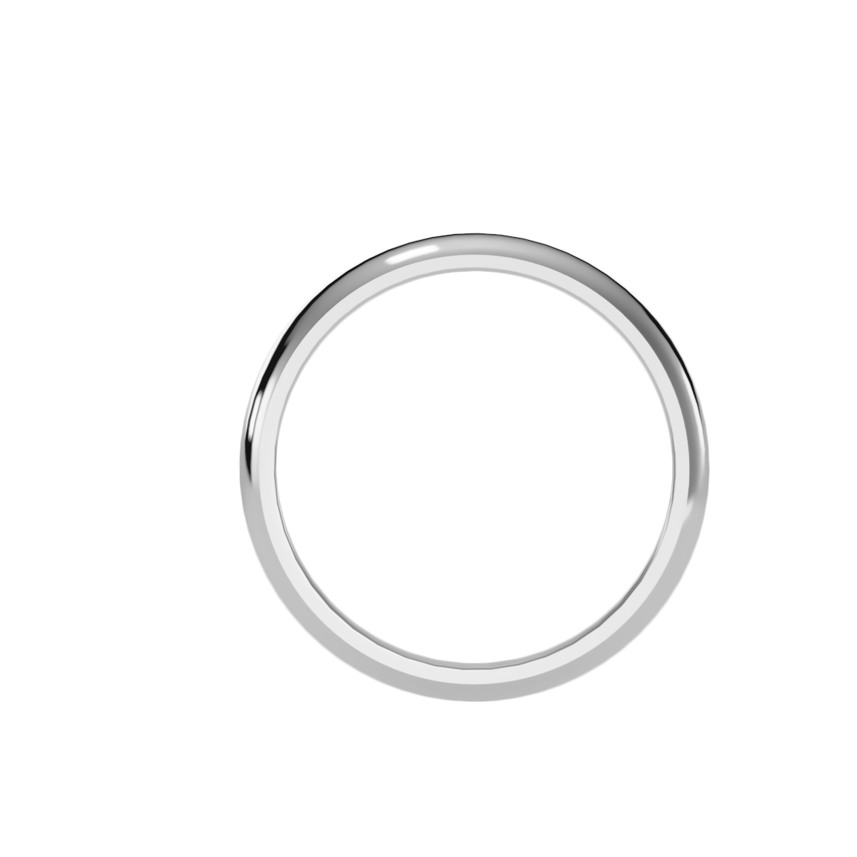 Rose Gold Plain Wedding Band Ring For Women - Six