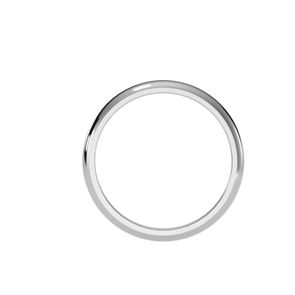 Rose Gold Plain Wedding Band Ring For Women - Six