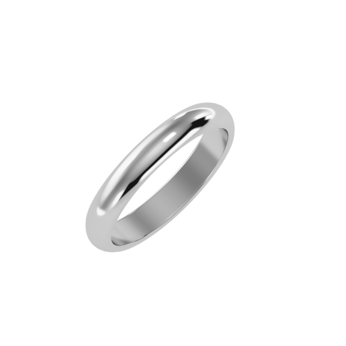 Rose Gold Plain Wedding Band Ring For Women - Seven