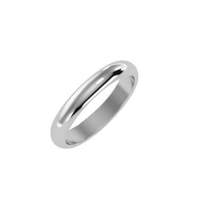Rose Gold Plain Wedding Band Ring For Women - Seven