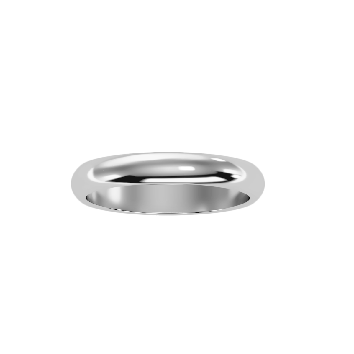 Rose Gold Plain Wedding Band Ring For Women - Nine