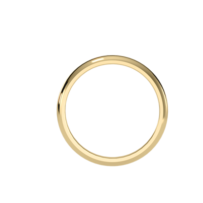 Rose Gold Plain Wedding Band Ring For Women - Ten