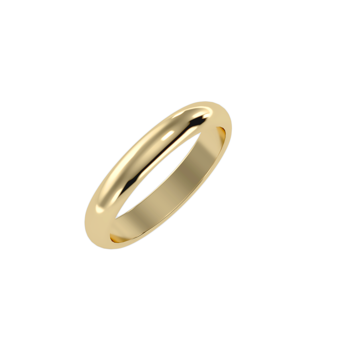Rose Gold Plain Wedding Band Ring For Women - Eleven