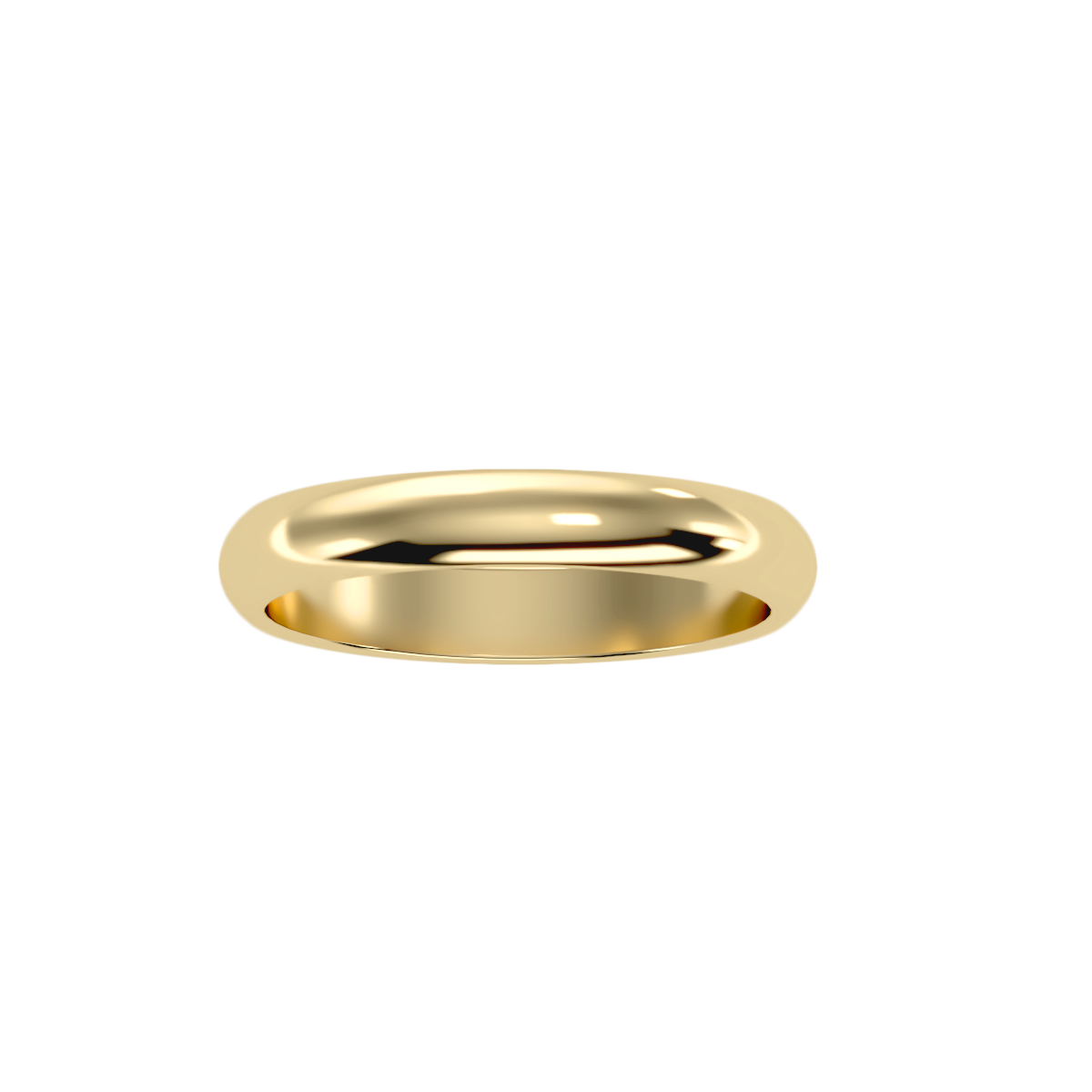 Rose Gold Plain Wedding Band Ring For Women - Thirteen