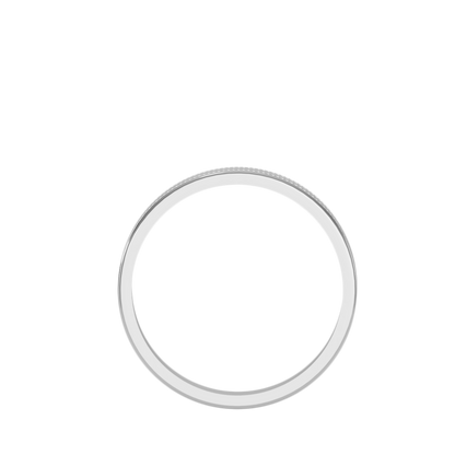 Rose Gold Milgrain Edge Wedding Band Ring 6 Mm - Six