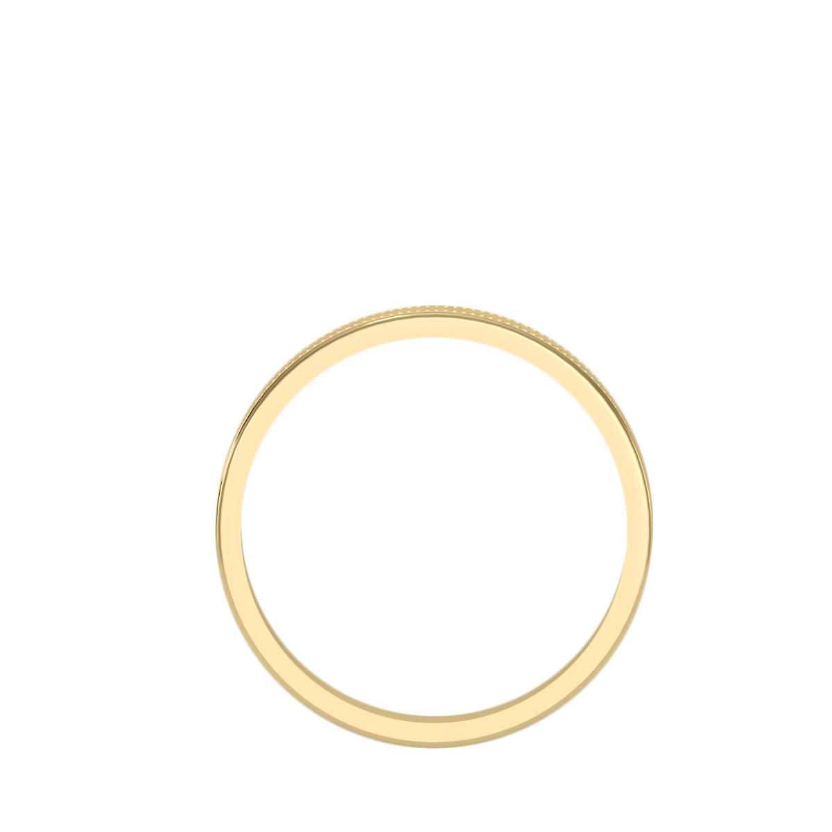 Rose Gold Milgrain Edge Wedding Band Ring 6 Mm - Ten