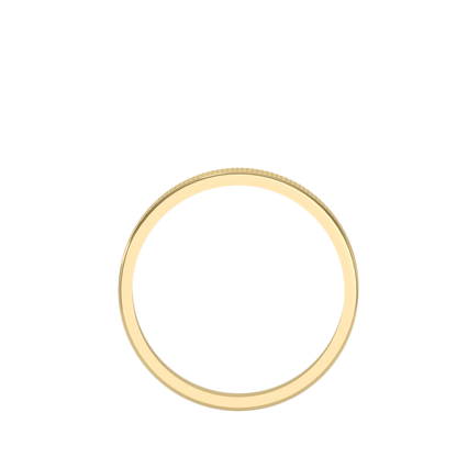 Rose Gold Milgrain Edge Wedding Band Ring 6 Mm - Ten