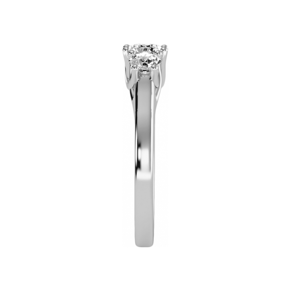 Maravillosa Three Stone Ring In 925 Sterling Silver - Three