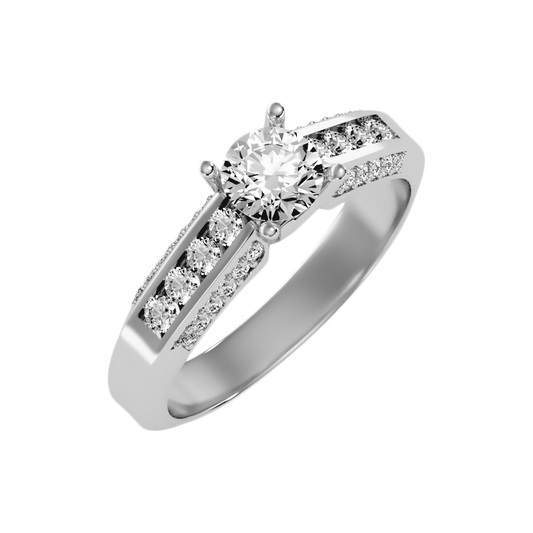 Radiante Solitaire Ring - One