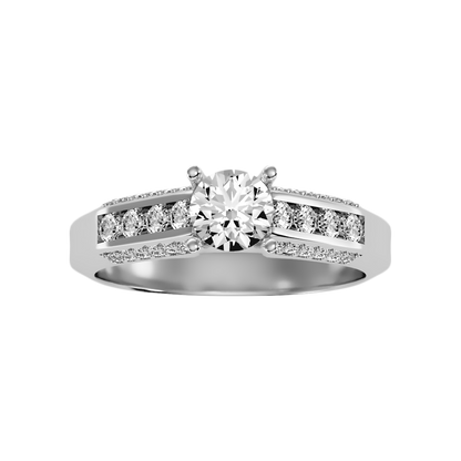 Radiante Solitaire Ring - Three
