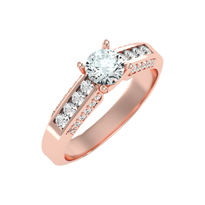 Radiante Solitaire Ring - Five