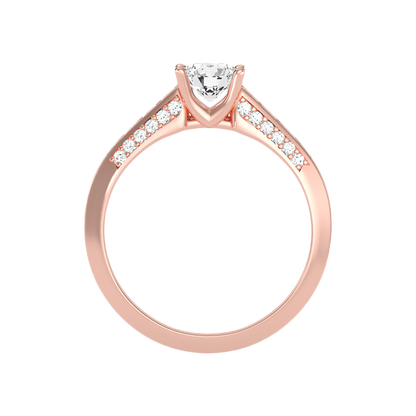 Radiante Solitaire Ring In 925 Sterling Silver - Six