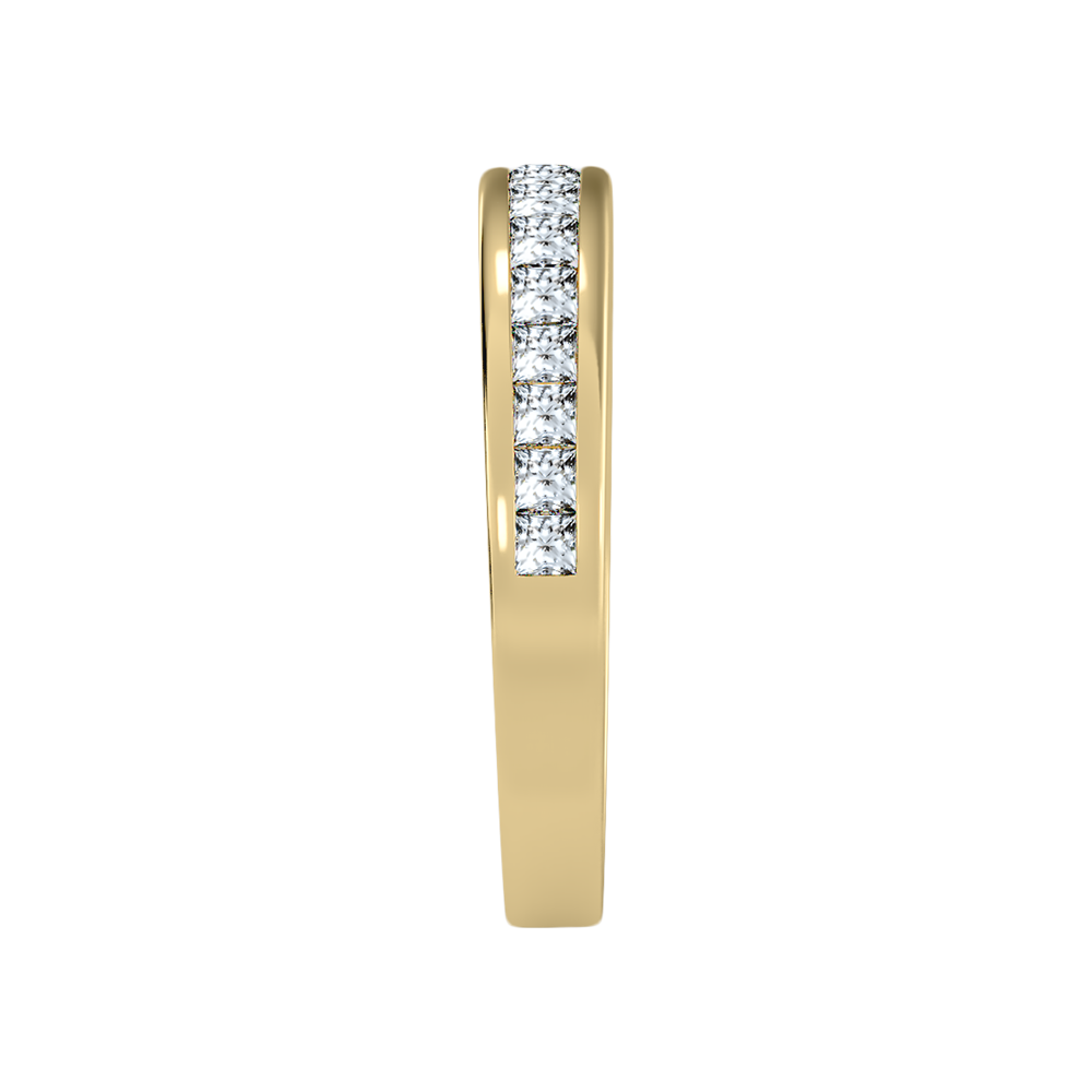 Rain Half Eternity Band In 925 Sterling Silver - Eleven