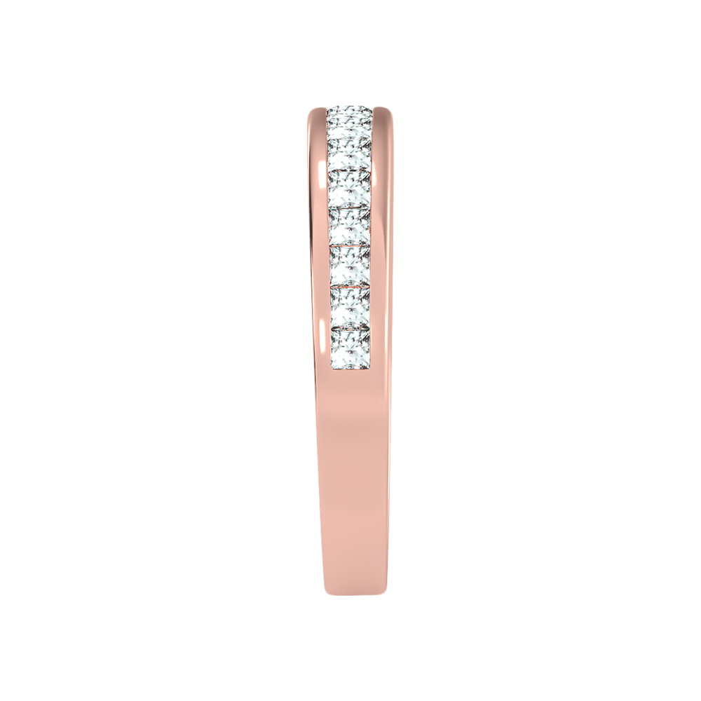 Rain Half Eternity Band In 925 Sterling Silver - Seven